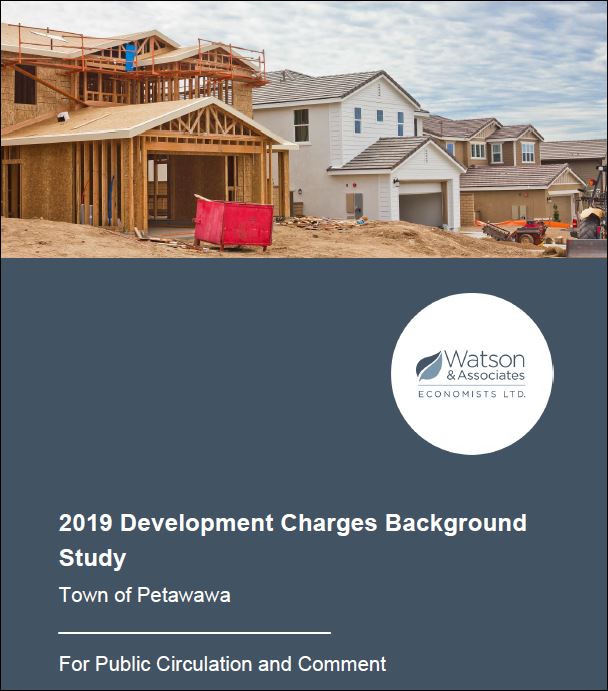 2019 Development Charges Background Study by Watson and Associates cover page