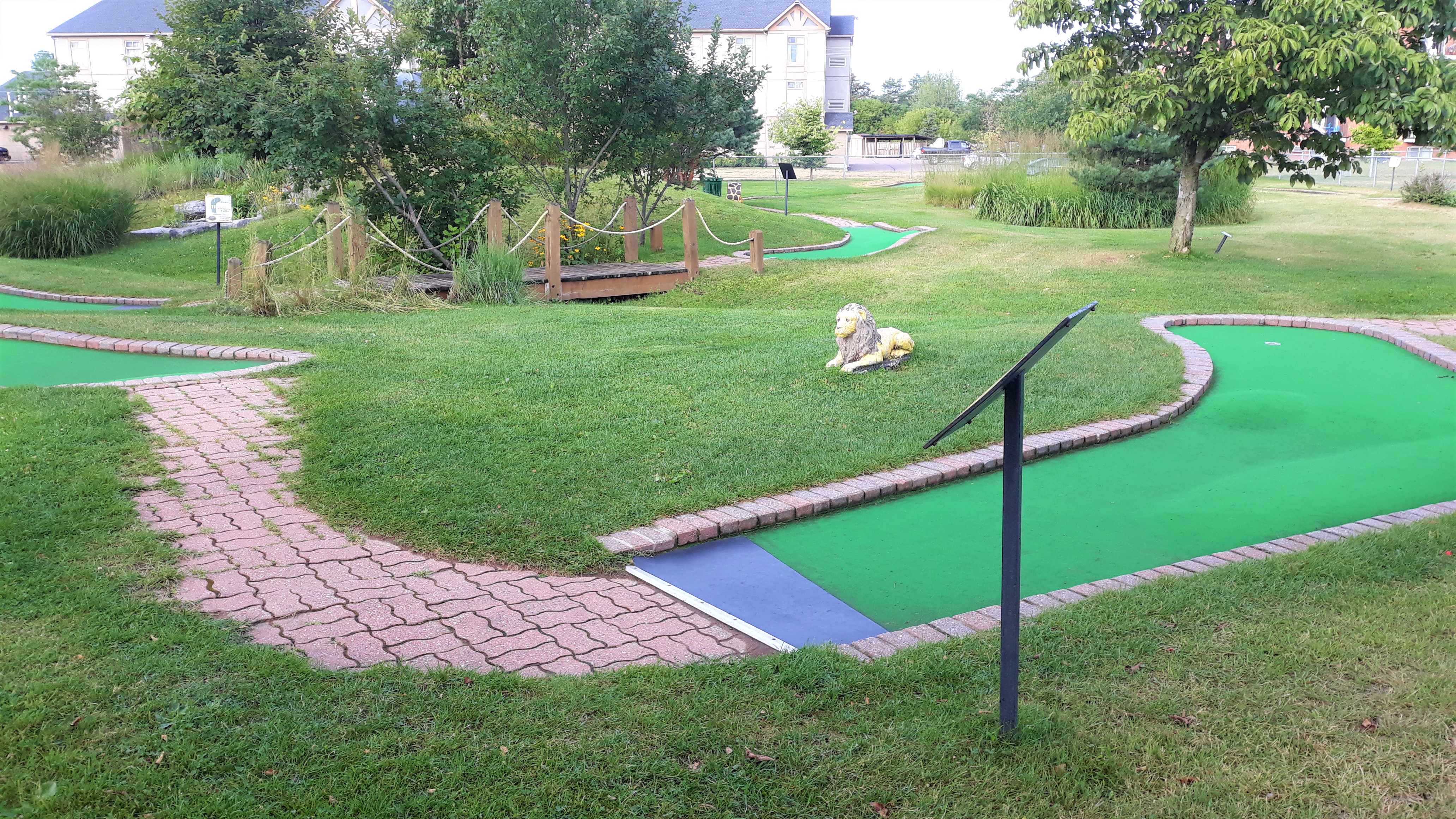 image of mini-putt greens and park area
