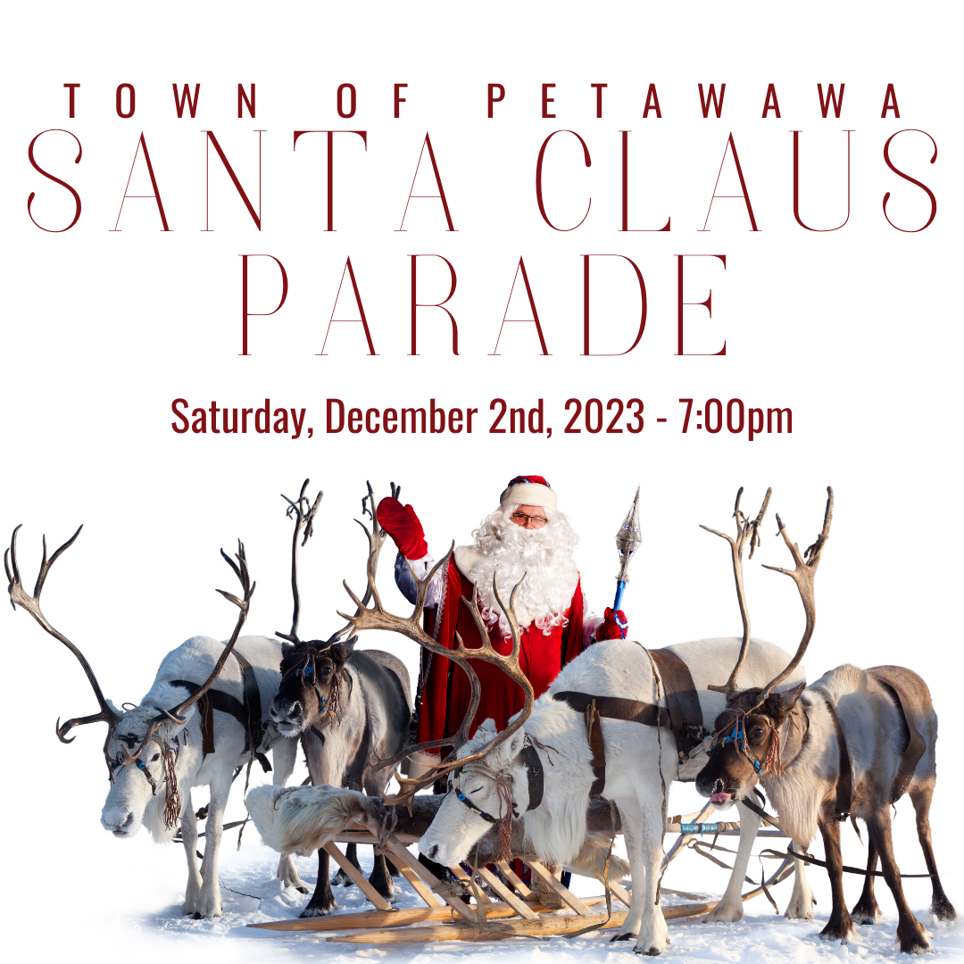 A poster on the Santa Claus Parade