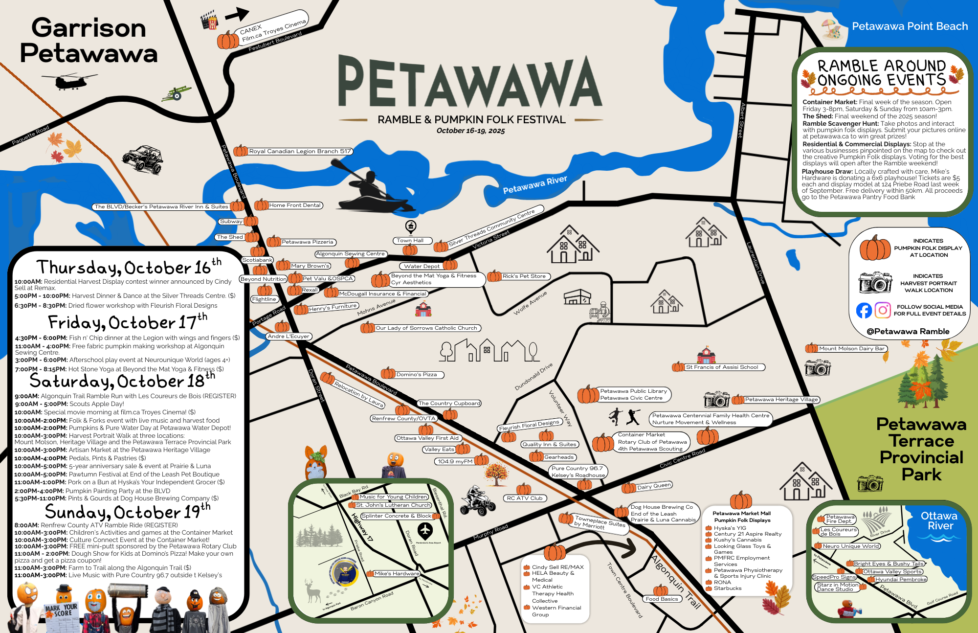 The 2024 Petawawa Ramble front and back images