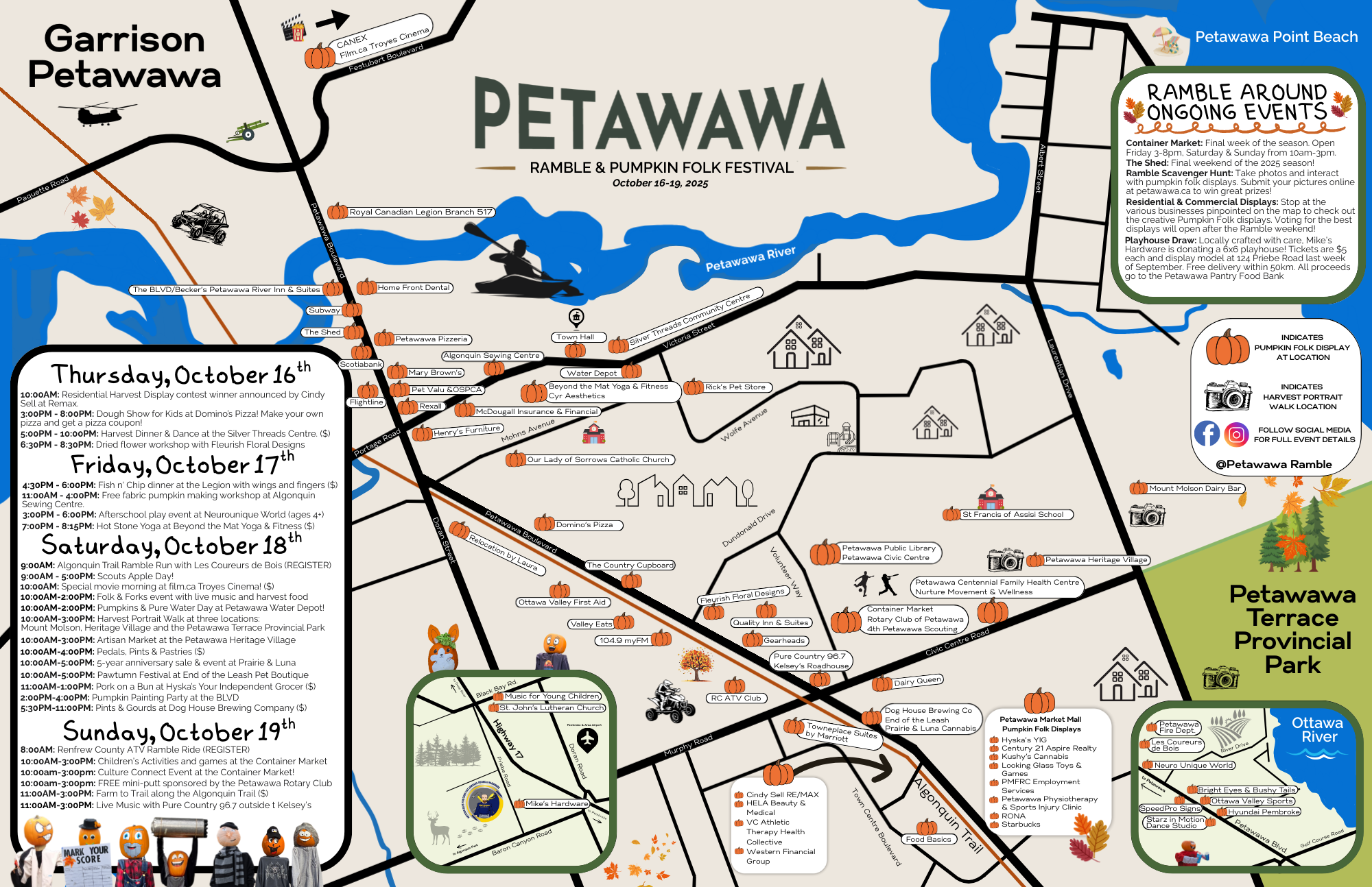 The 2024 Petawawa Ramble front and back images