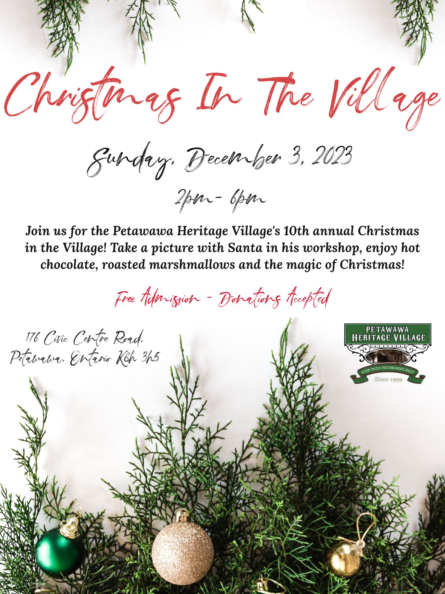 poster of Christmas in the Village - Heritage Market