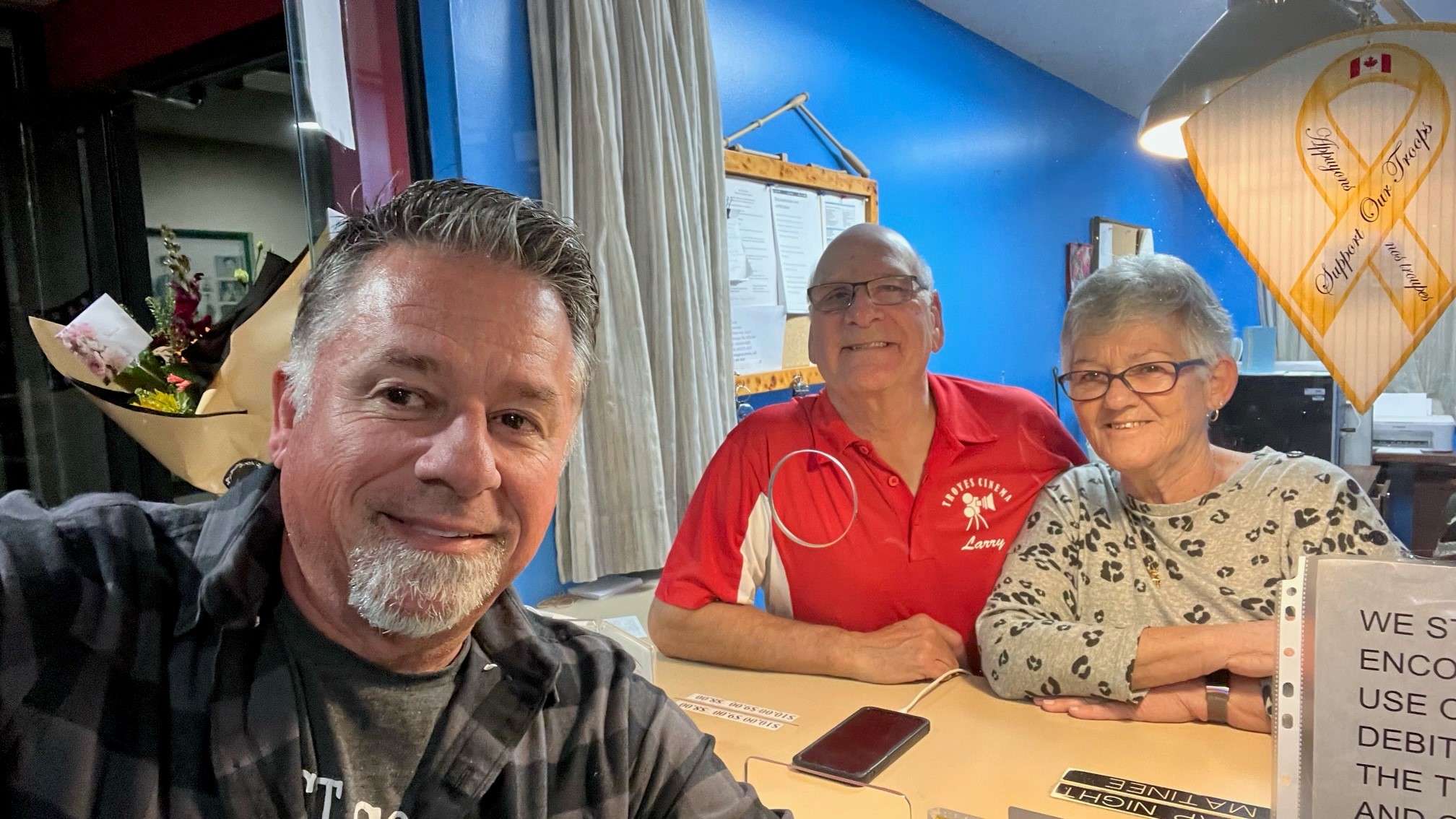 A photo with Jeanne and Larry Simard and William Grandy