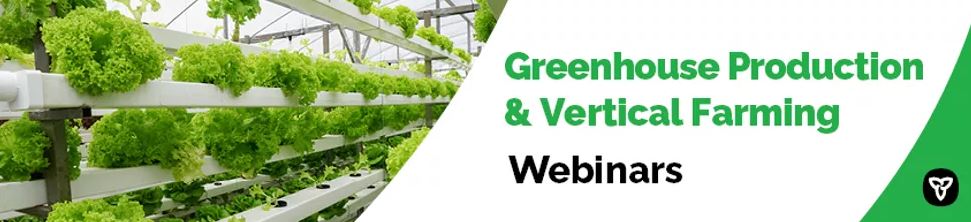 greenhouse plants announcing Ontario supported webinars