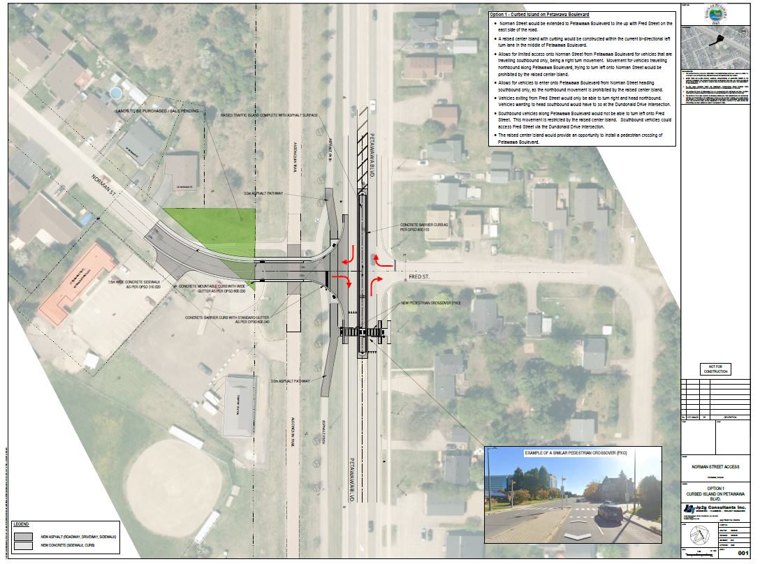 Norman Street Access Design Option 1