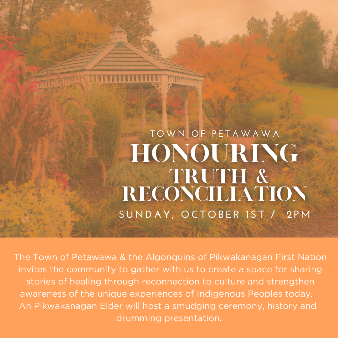 truth and reconciliation poster invite, town gazebo image