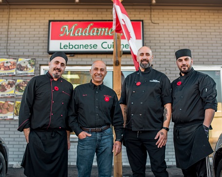 Four family men, owners of Madameek Petawawa restaurant