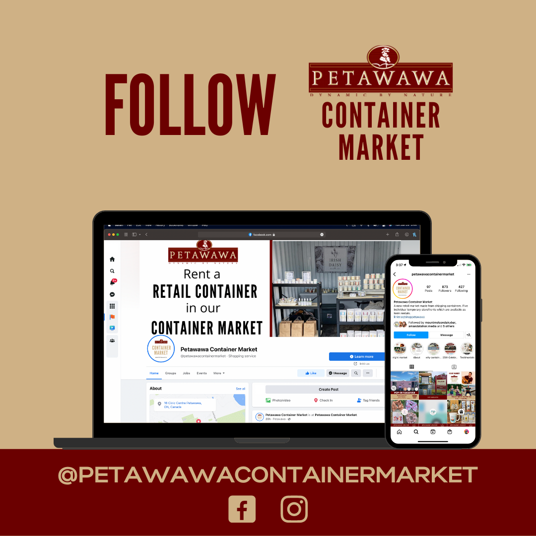 graphic on the social links for Petawawa Container Market