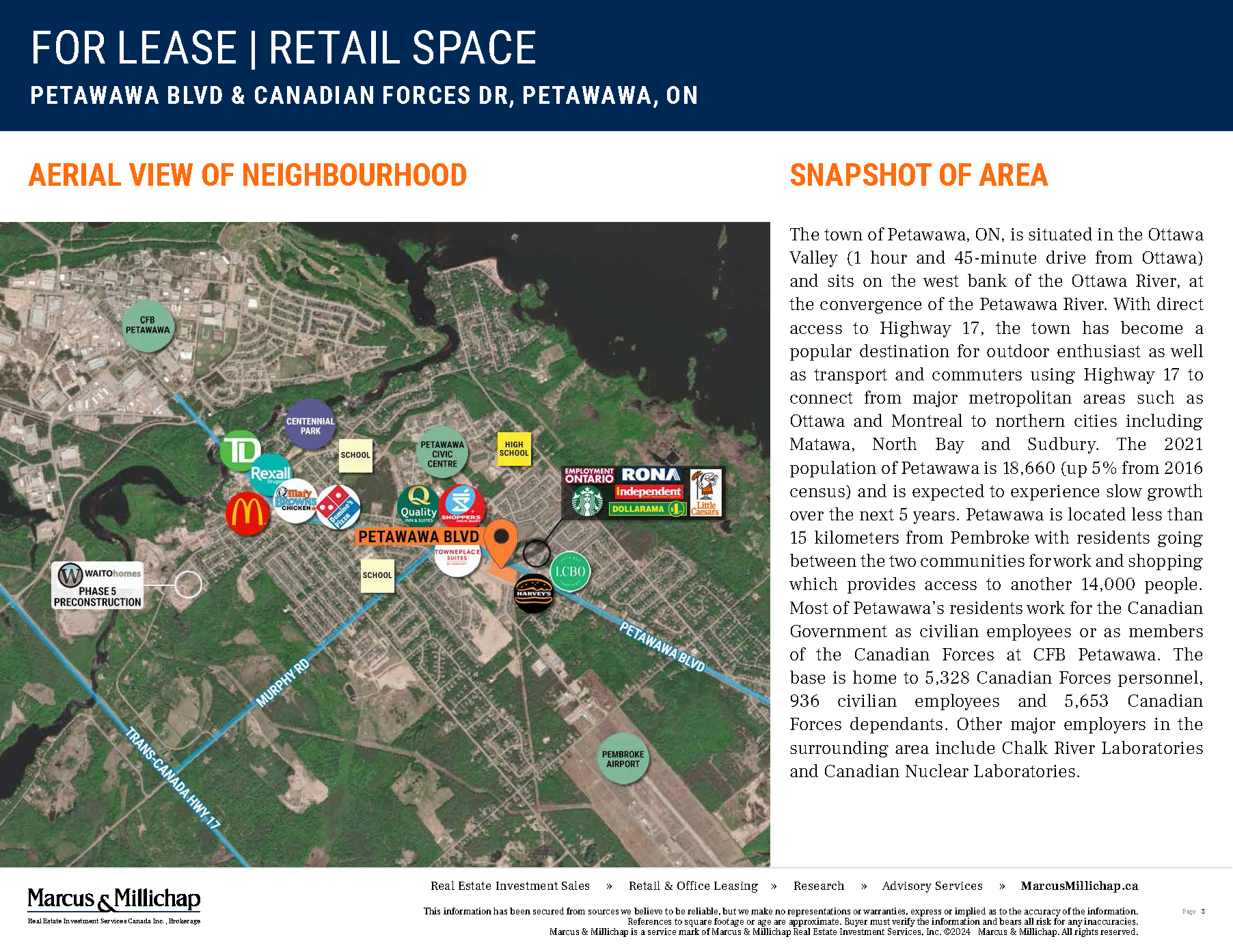 Petawawa Blvd and Canadian Forces Dr. Retail Prospectus page 3