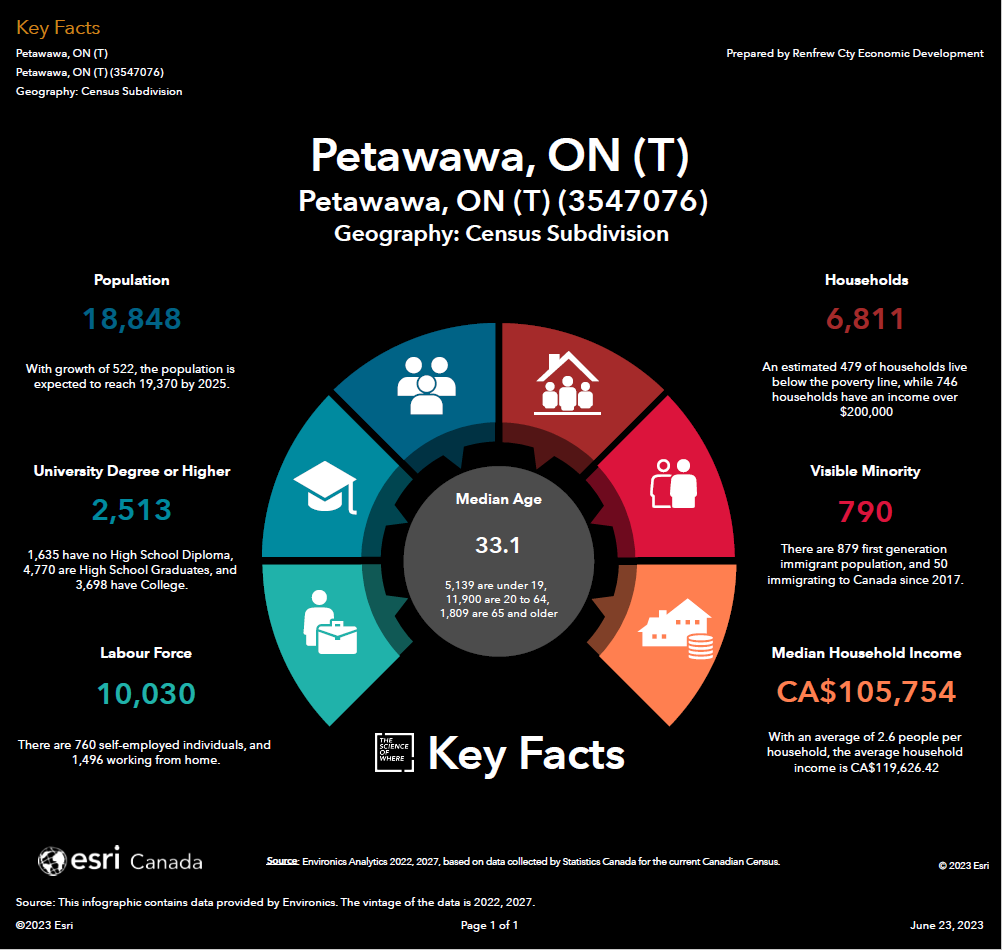 Petawawa Key Stats Graphics 