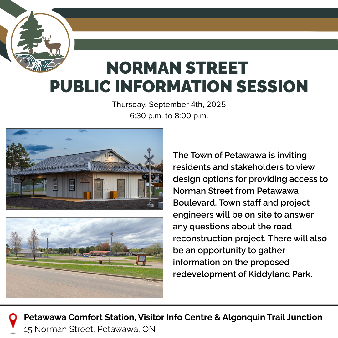A graphic for a Public Information Session