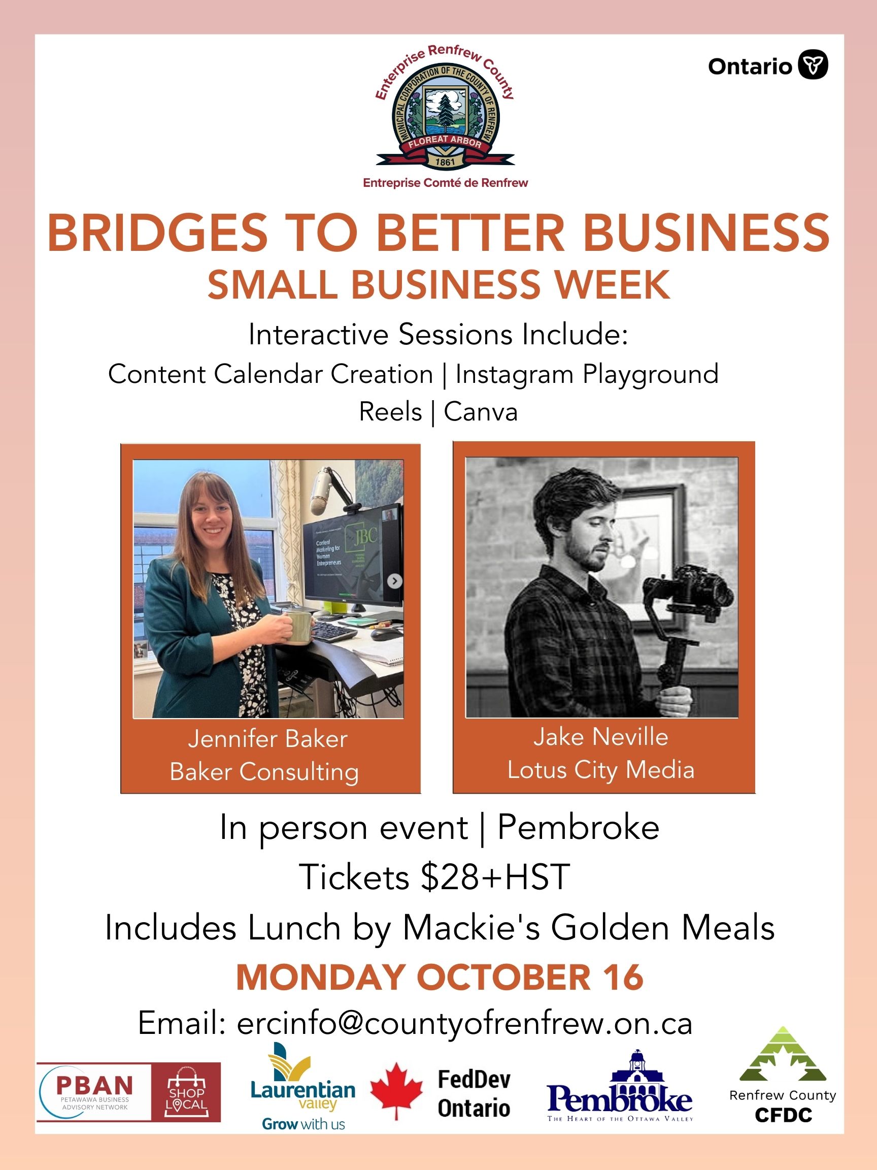 Bridges to Better Business poster