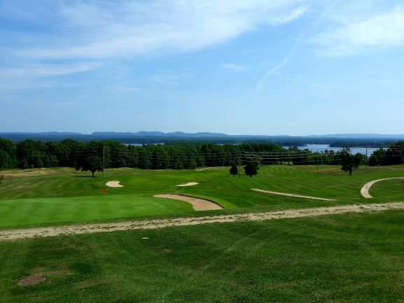 Image of Petawawa Golf Club fairway with Ottawa River in background