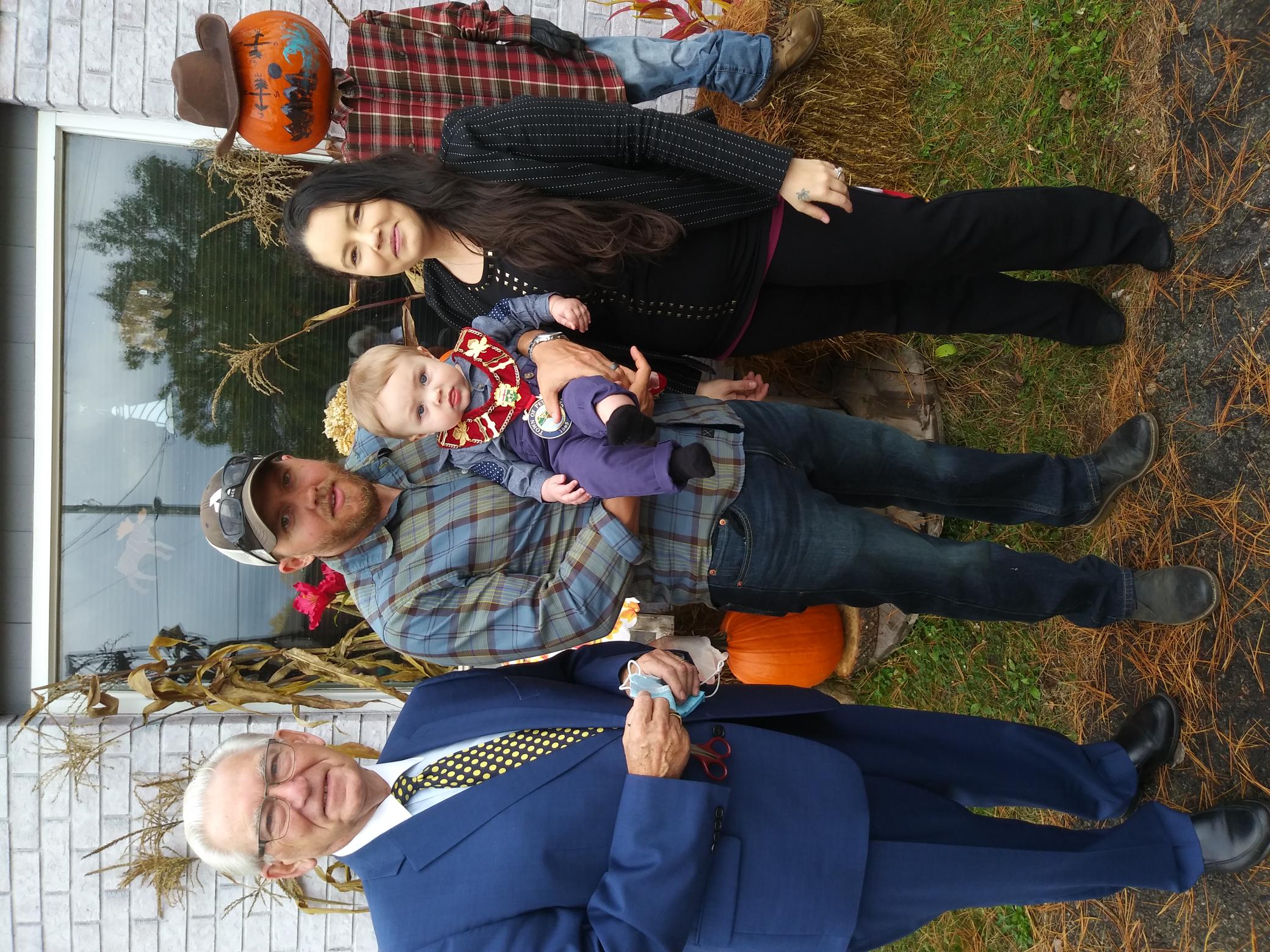 Mayor Sweet with Chelsea and family of Valley Creations