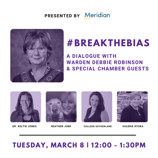 Break the Bias poster for International Women's Day