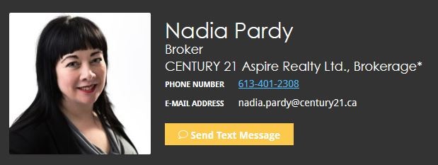 Nadia Pardy, Real Estate Broker